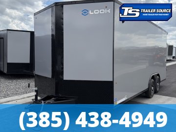 8.5x20 Look ST DLX Enclosed Cargo Trailer - 7'0" Interior - 10K GVWR - .080 PolyCor, Alloy Wheels, Black Out Package, D-Rings, Rear Spoiler w/ Load Lights