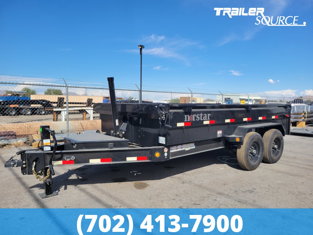 7x14 Norstar Iron Bull DXB 24" Sides 14K Dump Trailer