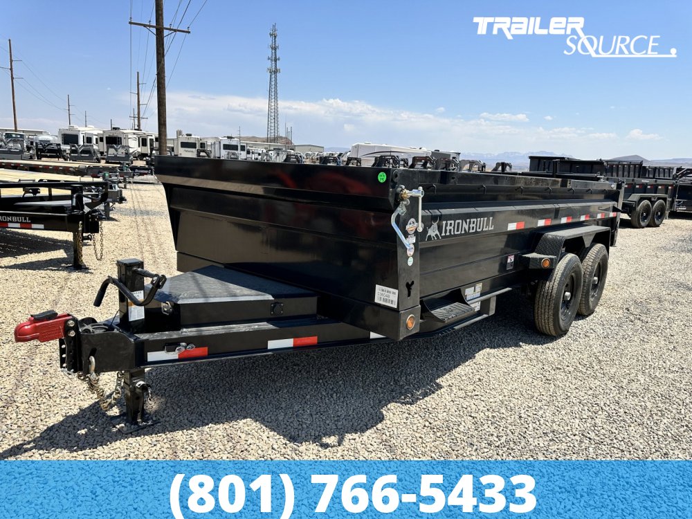 7x16 Iron Bull DTB 24" Sides 15K Dump Trailer