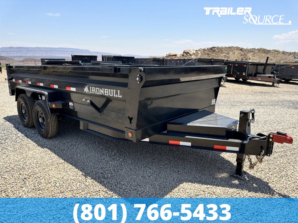 7x16 Iron Bull DTB 24" Sides 15K Dump Trailer