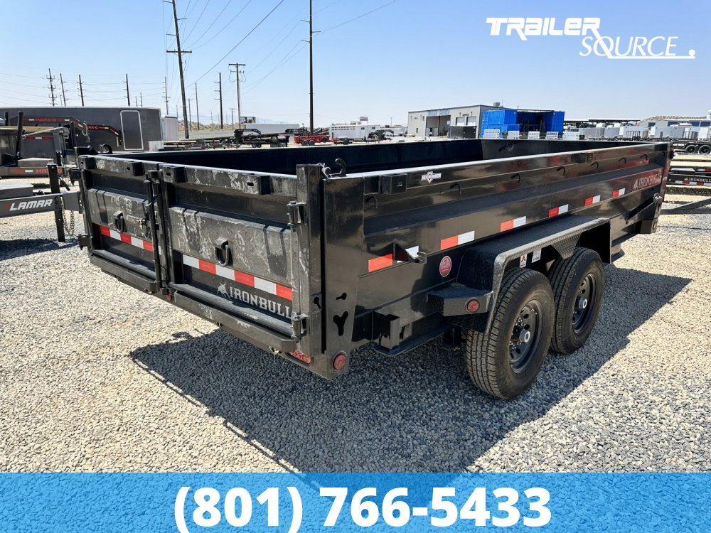 7x16 Iron Bull DTB 24" Sides 15K Dump Trailer