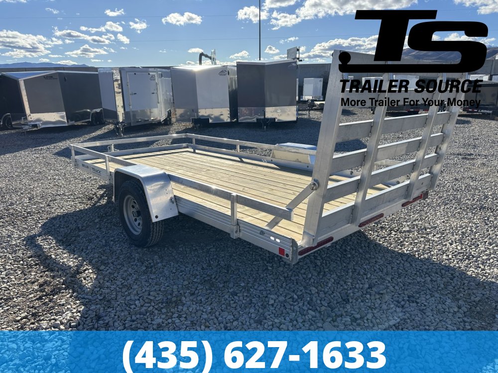 7x14 Bear Track BTU-W Aluminum Utility Trailer - 3.5K GVWR - Side Rails