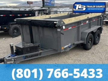 Diamond C MDT 206 6.5x12 ft Dump Trailer 32" Sides 10K GVWR Board Brackets
