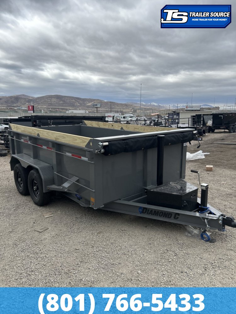 Diamond C MDT 206 6.5x12 ft Dump Trailer 32" Sides 10K GVWR Board Brackets