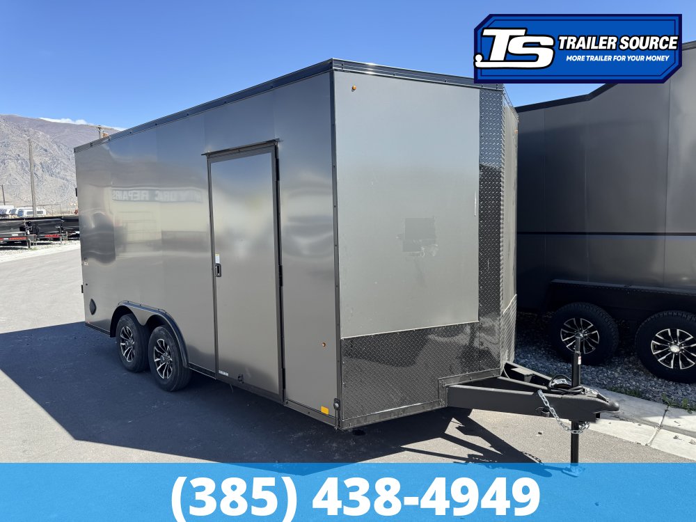 8.5x16 Look ST DLX Enclosed Cargo Trailer - 7'0" Interior - 7K GVWR - .080 PolyCor, Alloy Wheels, Black Out Package, D-Rings, Dovetail, Ramp Door, Ramp Extension