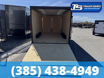 8.5x16 Look ST DLX Enclosed Cargo Trailer - 7'0" Interior - 7K GVWR - .080 PolyCor, Alloy Wheels, Black Out Package, D-Rings, Dovetail, Ramp Door, Ramp Extension
