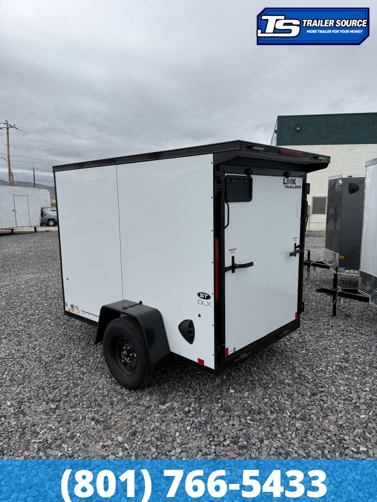 5x8 Look ST DLX Enclosed Cargo Trailer - 5'6" Interior - 3.5K GVWR - .080 PolyCor, Alloy Wheels, Rear Spoiler w/ Load Lights