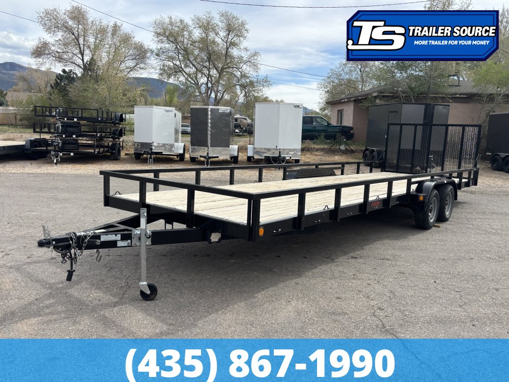 7x26 Echo  Utility Trailer - 7K GVWR - Ramp Gate, Spare Mount