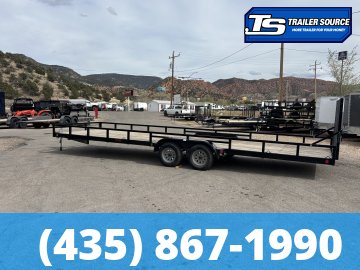 7x26 Echo  Utility Trailer - 7K GVWR - Ramp Gate, Spare Mount