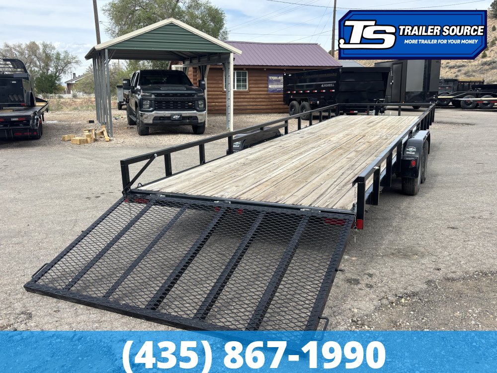 7x26 Echo  Utility Trailer - 7K GVWR - Ramp Gate, Spare Mount