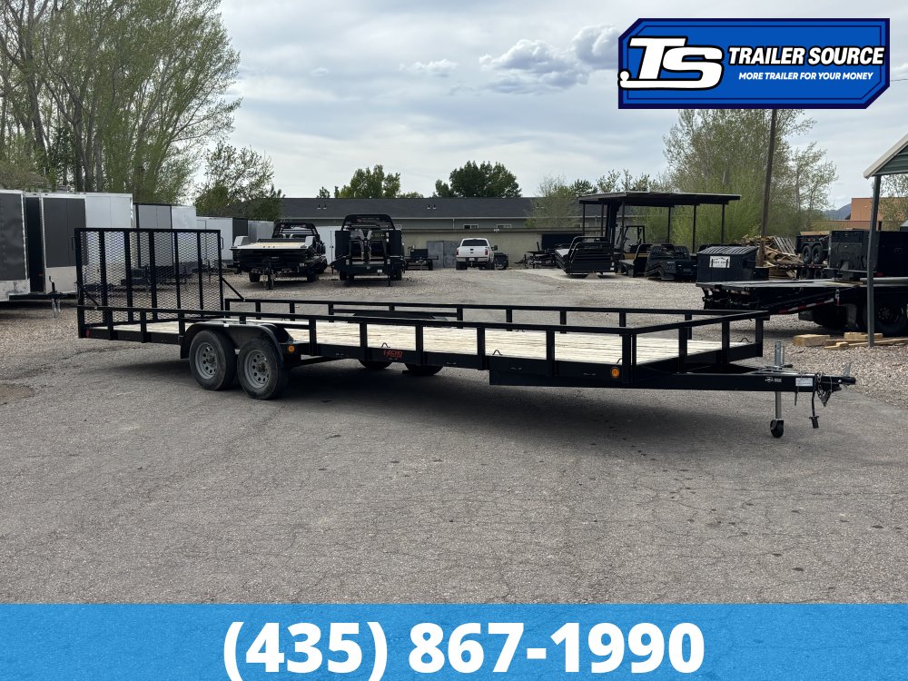 7x26 Echo  Utility Trailer - 7K GVWR - Ramp Gate, Spare Mount