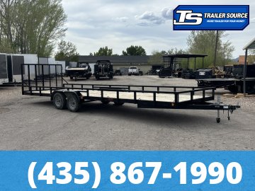 7x26 Echo  Utility Trailer - 7K GVWR - Ramp Gate, Spare Mount