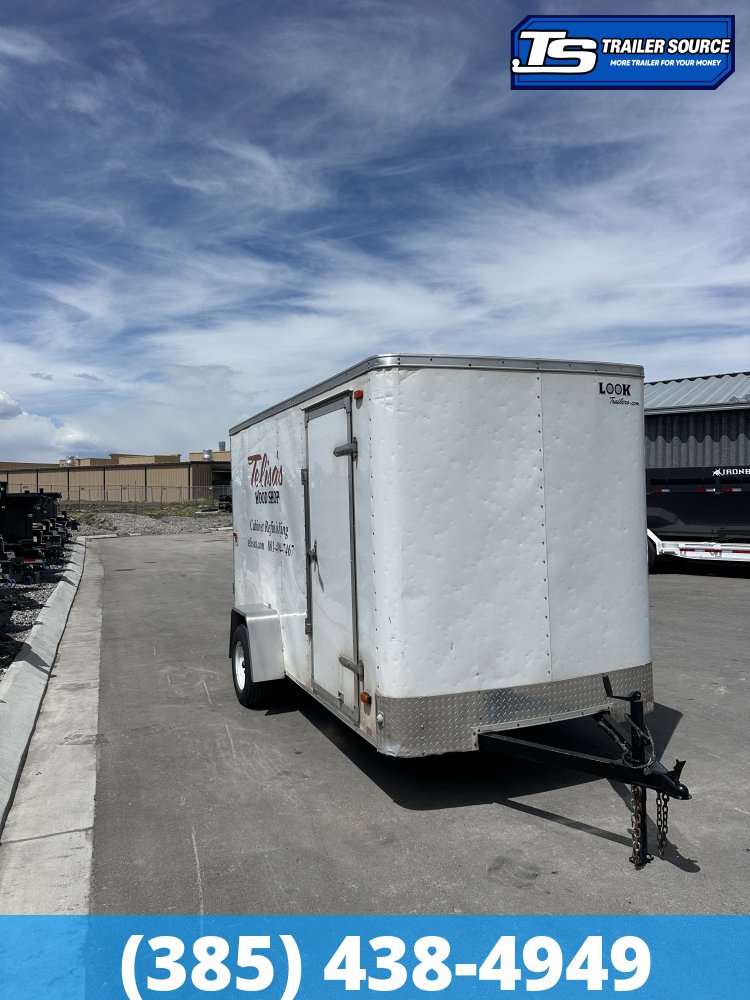 6x12 Look ST DLX Enclosed Cargo Trailer - 3.5K GVWR - Barlock on Door, Ramp Door
