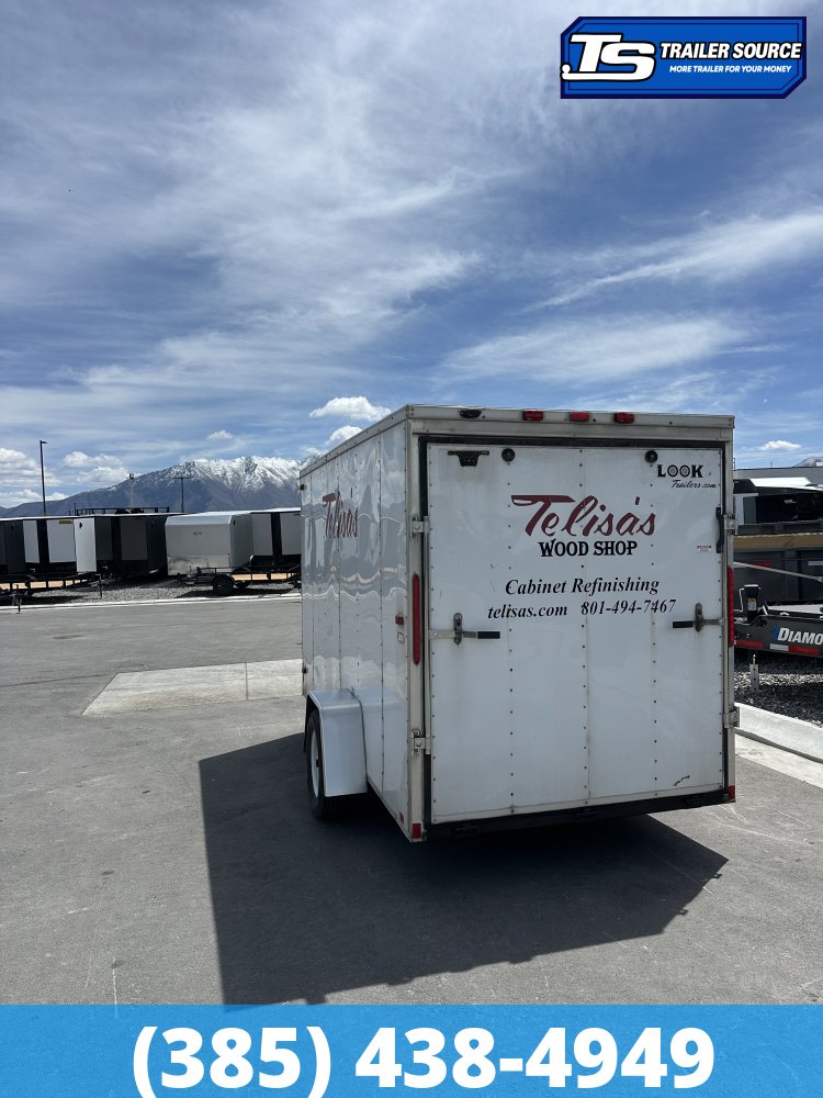 6x12 Look ST DLX Enclosed Cargo Trailer - 3.5K GVWR - Barlock on Door, Ramp Door