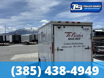 6x12 Look ST DLX Enclosed Cargo Trailer - 3.5K GVWR - Barlock on Door, Ramp Door