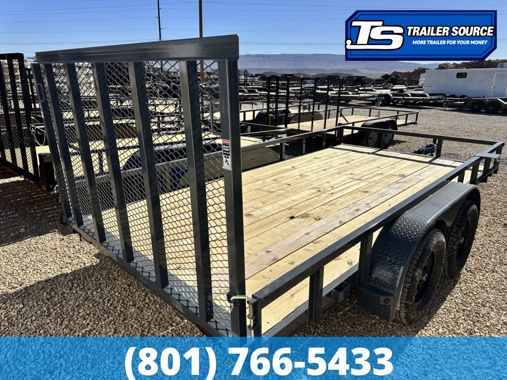7x16 Lamar UC Tandem Axle Utility Trailer - 7K GVWR - Dovetail
