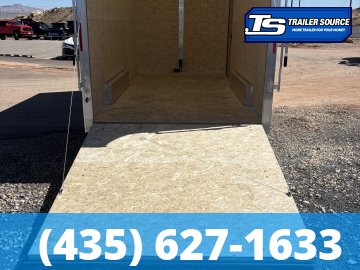 7.5x16 Alcom EZ Hauler XLT Aluminum Enclosed Cargo Trailer - 7'0" Interior - 7K GVWR - .080 PolyCor, Rear Spoiler w/ Load Lights, Translucent Roof