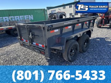 5x10 Lamar DS Dump Trailer - 24" Sides - 10K GVWR - Spare Mount