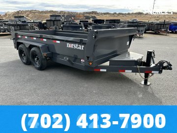 7x14 Norstar Iron Bull DCB 18" Sides 14K Dump Trailer