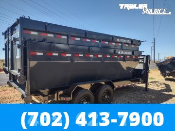 7x16 Iron Bull DBG Gooseneck Roll Off Dumpster 16K Utility