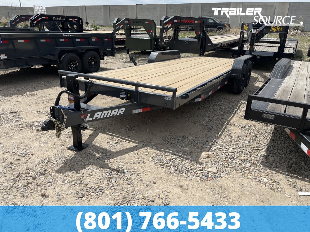 7x22 Lamar H6 Equipment Hauler 22' 14K Bumper