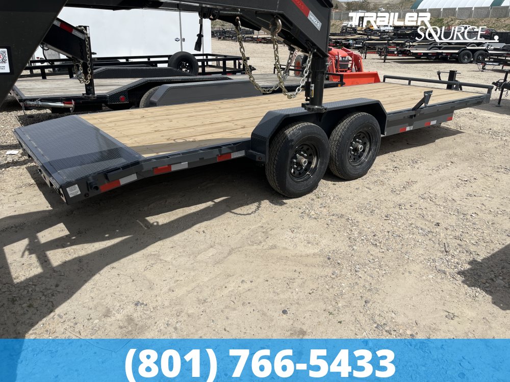 7x22 Lamar H6 Equipment Hauler 22' 14K Bumper