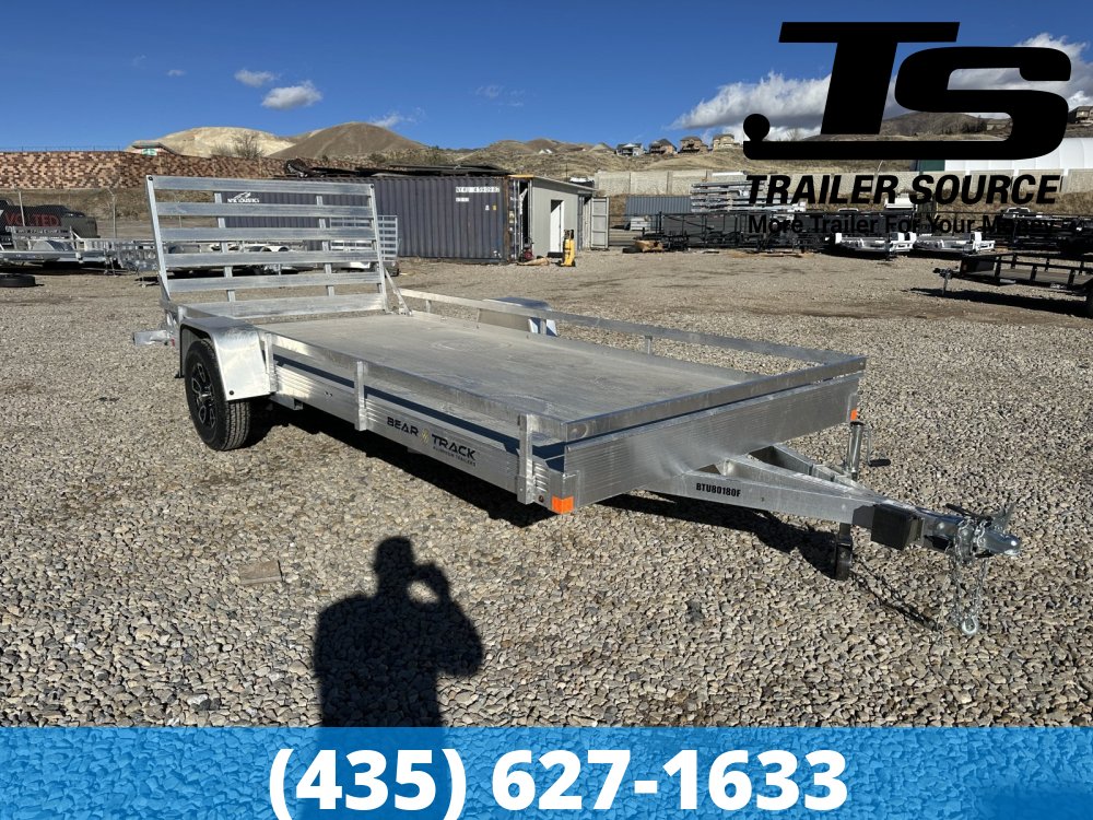 7x15 Bear Track BTU Aluminum Utility Trailer - 4.4K GVWR - Side Rails