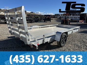 7x15 Bear Track BTU Aluminum Utility Trailer - 4.4K GVWR - Side Rails