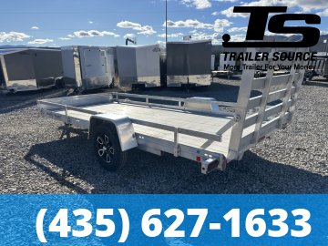 7x15 Bear Track BTU Aluminum Utility Trailer - 4.4K GVWR - Side Rails