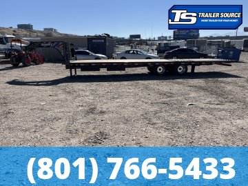 8.5x32 Diamond C FMAX-HDT 212 Gooseneck Hydraulic Dovetail Equipment Trailer - 25.9K GVWR - 17.5" HD Wheels, 18 Ply Tires, Aluminum Outer Wheels, Custom Graphics, Hydraulic Jack(s)