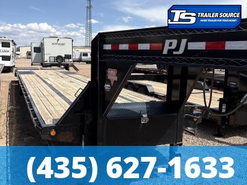 8.5x40 PJ Trailers Gooseneck Air Ride Equipment Trailer - 25.9K GVWR - Air Ride