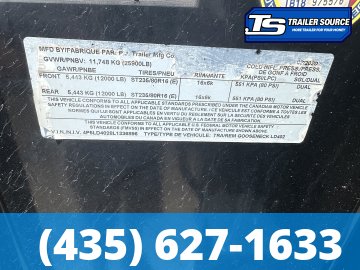 8.5x40 PJ Trailers Gooseneck Air Ride Equipment Trailer - 25.9K GVWR - Air Ride