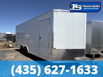 8.5x20 Alcom Aluminum EZ Hauler XLT Auto Trailer - 7'0" Interior - 10K GVWR - .080 PolyCor, D-Rings, Ramp Door