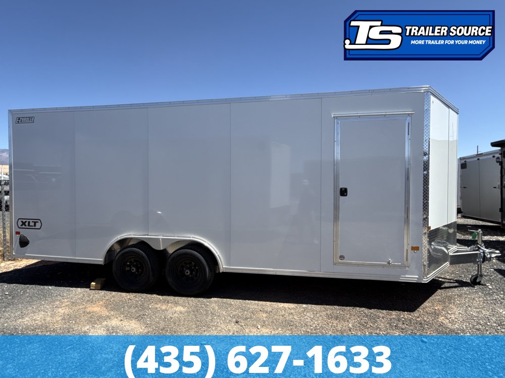 8.5x20 Alcom Aluminum EZ Hauler XLT Auto Trailer - 7'0" Interior - 10K GVWR - .080 PolyCor, D-Rings, Ramp Door