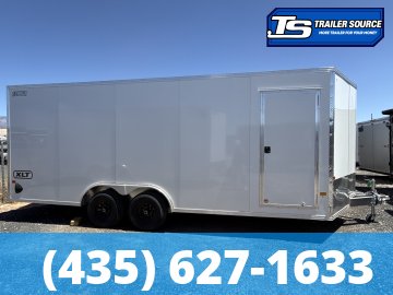 8.5x20 Alcom Aluminum EZ Hauler XLT Auto Trailer - 7'0" Interior - 10K GVWR - .080 PolyCor, D-Rings, Ramp Door