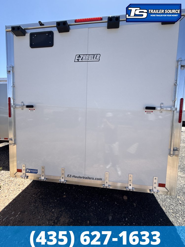 8.5x20 Alcom Aluminum EZ Hauler XLT Auto Trailer - 7'0" Interior - 10K GVWR - .080 PolyCor, D-Rings, Ramp Door