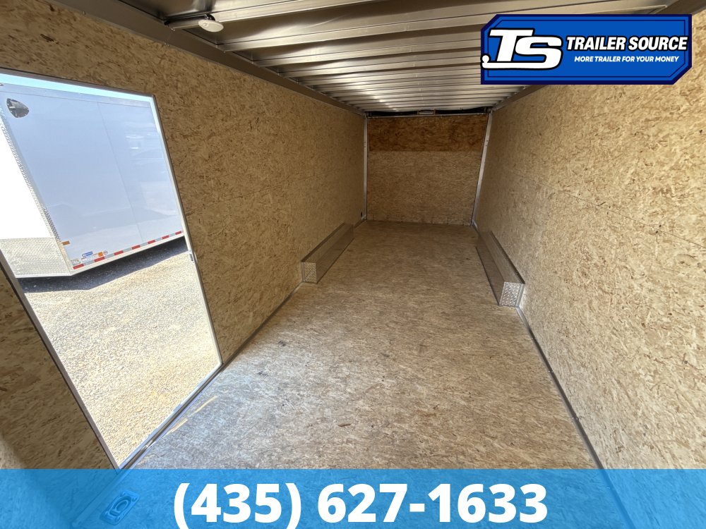 8.5x20 Alcom Aluminum EZ Hauler XLT Auto Trailer - 7'0" Interior - 10K GVWR - .080 PolyCor, D-Rings, Ramp Door