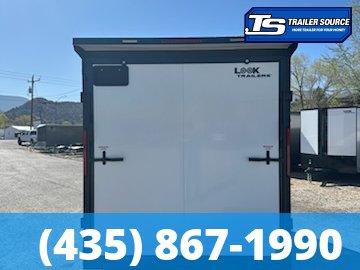 7x12 Look ST DLX Enclosed Cargo Trailer - 7'0" Interior - 3.5K GVWR - .080 PolyCor, Black Out Package, Rear Spoiler w/ Load Lights