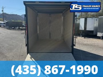 7x12 Look ST DLX Enclosed Cargo Trailer - 7'0" Interior - 3.5K GVWR - .080 PolyCor, Black Out Package, Rear Spoiler w/ Load Lights
