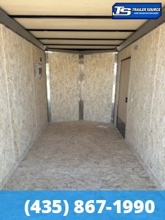 7x12 Look ST DLX Enclosed Cargo Trailer - 7'0" Interior - 3.5K GVWR - .080 PolyCor, Black Out Package, Rear Spoiler w/ Load Lights