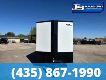 7x12 Look ST DLX Enclosed Cargo Trailer - 7'0" Interior - 3.5K GVWR - .080 PolyCor, Black Out Package, Rear Spoiler w/ Load Lights