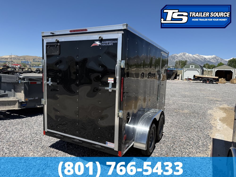 6x12 American Hauler Arrow Enclosed Cargo Trailer - 6'6" Interior - 7K GVWR - Ramp Door