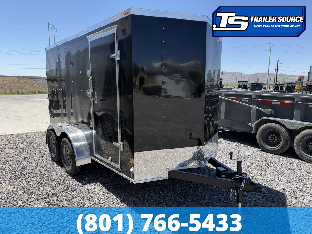 6x12 American Hauler Arrow Enclosed Cargo Trailer - 6'6" Interior - 7K GVWR - Ramp Door