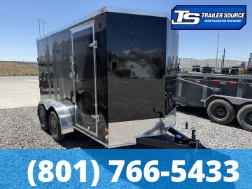 6x12 American Hauler Arrow Enclosed Cargo Trailer - 6'6" Interior - 7K GVWR - Ramp Door