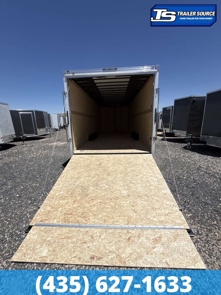 8.5x24 Haulmark Grizzly HD Enclosed Cargo Trailer - 7'6" Interior - 14K GVWR - 12" Cross Member Upgrade, Double 3/4 Floor