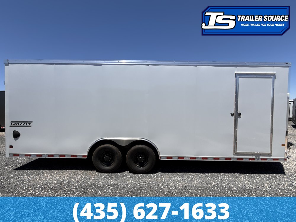 8.5x24 Haulmark Grizzly HD Enclosed Cargo Trailer - 7'6" Interior - 14K GVWR - 12" Cross Member Upgrade, Double 3/4 Floor