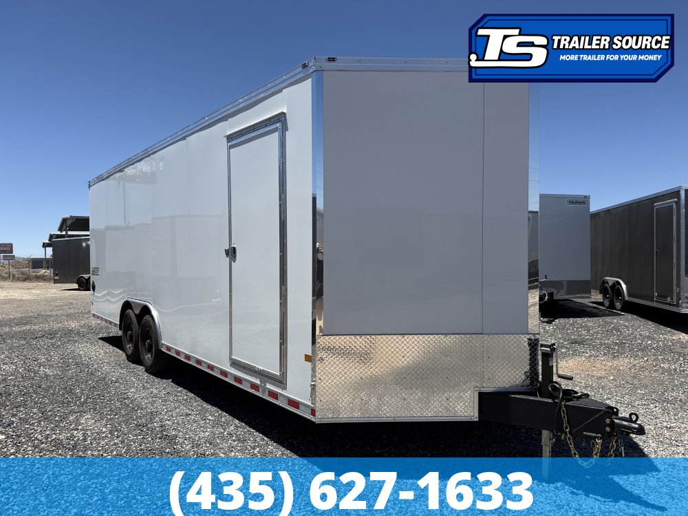 8.5x24 Haulmark Grizzly HD Enclosed Cargo Trailer - 7'6" Interior - 14K GVWR - 12" Cross Member Upgrade, Double 3/4 Floor