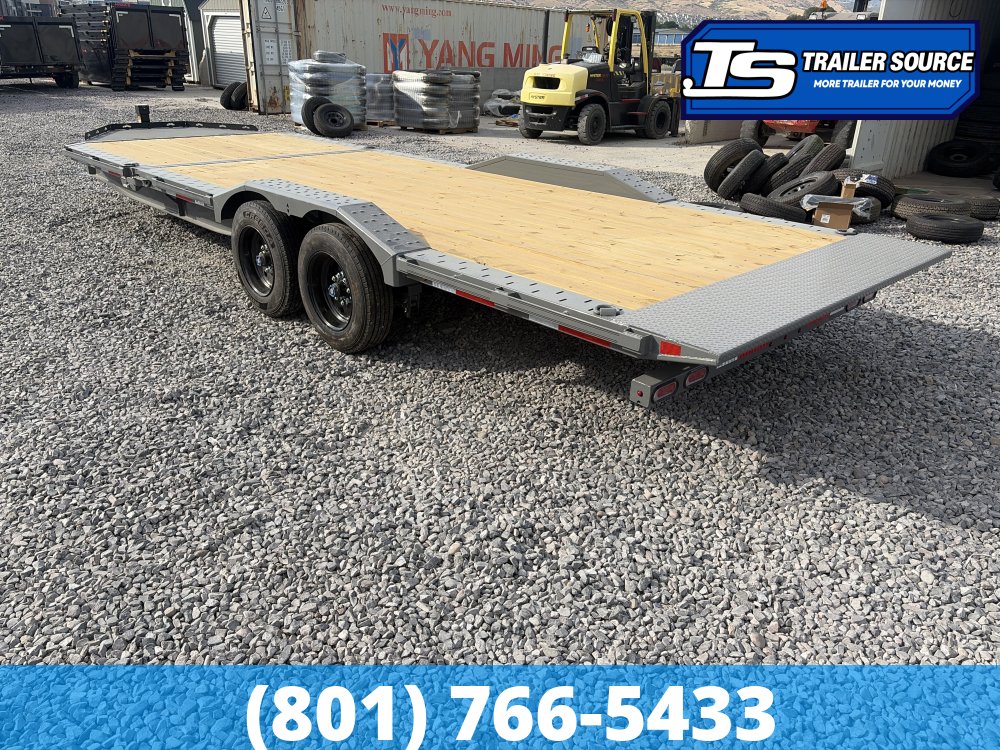 8.5x24 Diamond C HXD 208 Wide Body w/ Drive Over Fenders Tilt Trailer - 18K GVWR - ABS Brakes