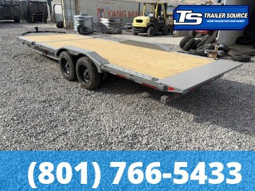 8.5x24 Diamond C HXD 208 Wide Body w/ Drive Over Fenders Tilt Trailer - 18K GVWR - ABS Brakes