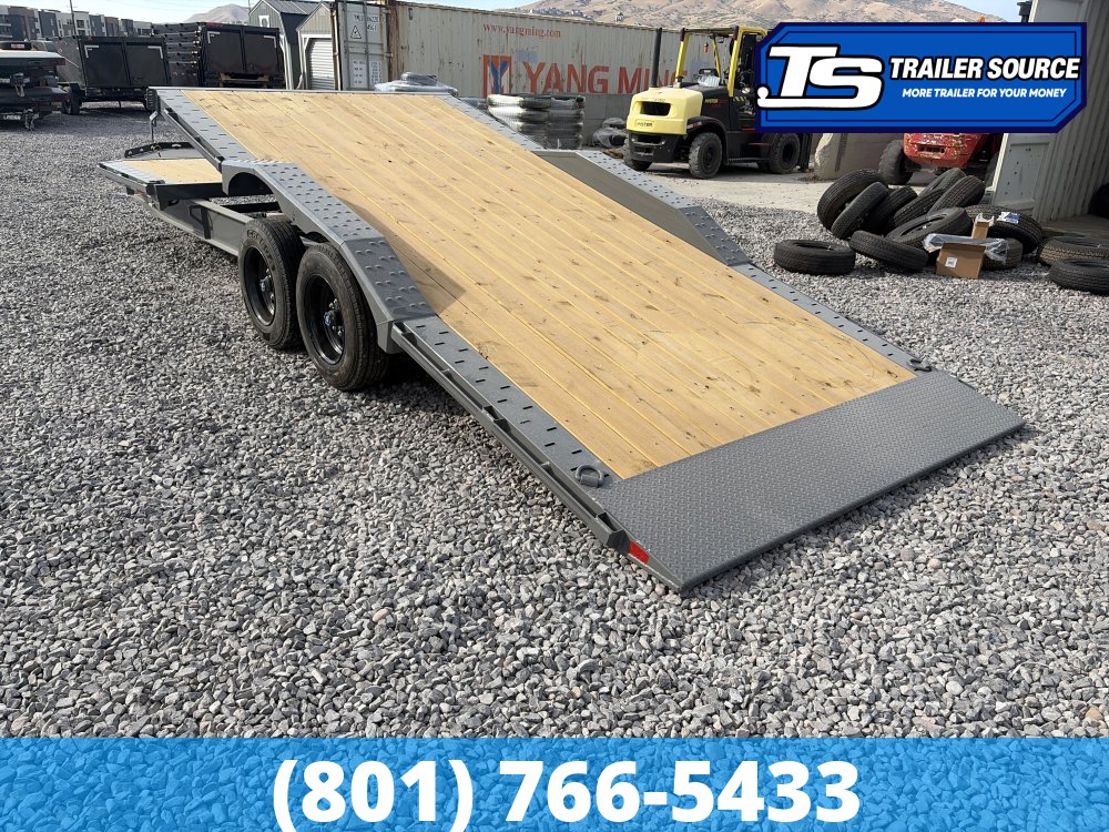 8.5x24 Diamond C HXD 208 Wide Body w/ Drive Over Fenders Tilt Trailer - 18K GVWR - ABS Brakes